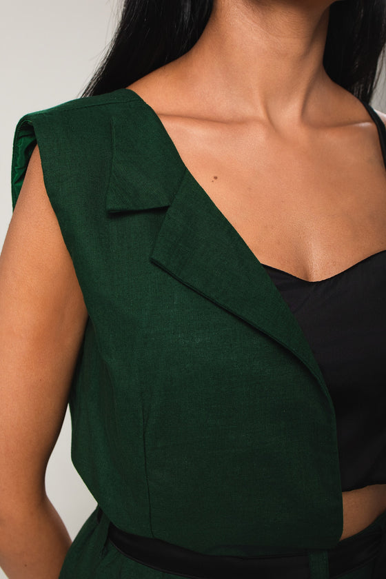 Chaya — fabric and hand-finish close-up