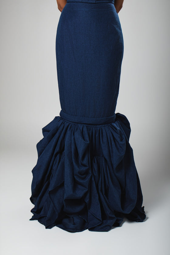 Vahini by JuhiC, pleated bustier detail